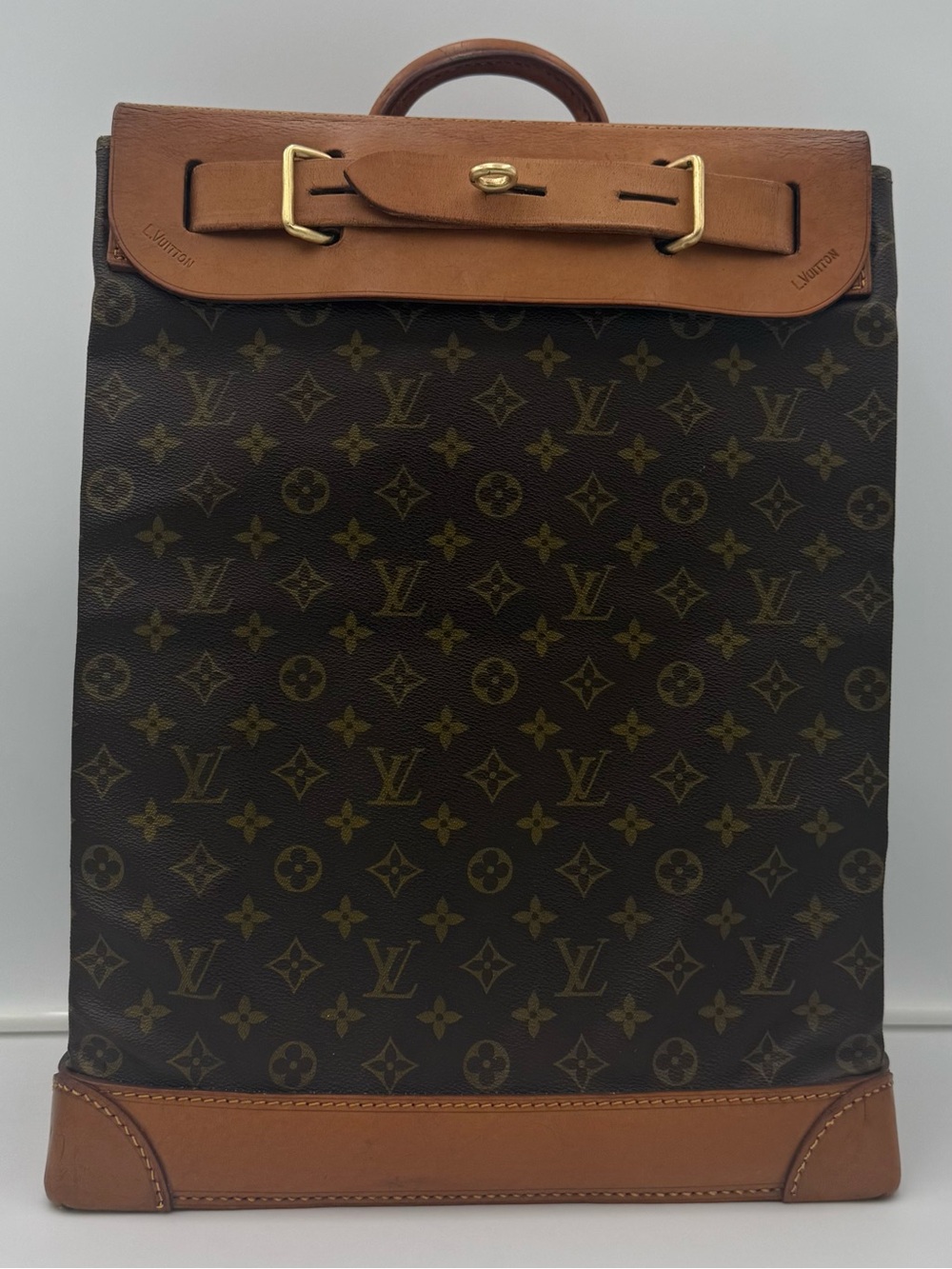 LOUIS VUITTON 1854 PARIS • STEAMER 35 BAG • Made in FRANCE - Picture 2 of 16